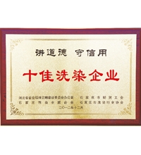 講道德守信用十佳洗染企業-洗滌機械